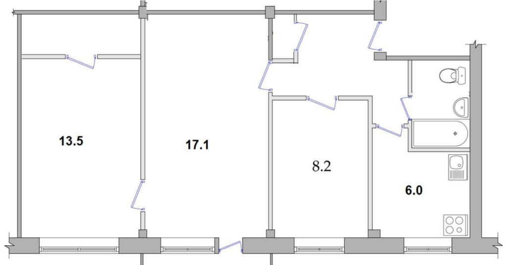 Планировка 3 Комнатной Хрущевки