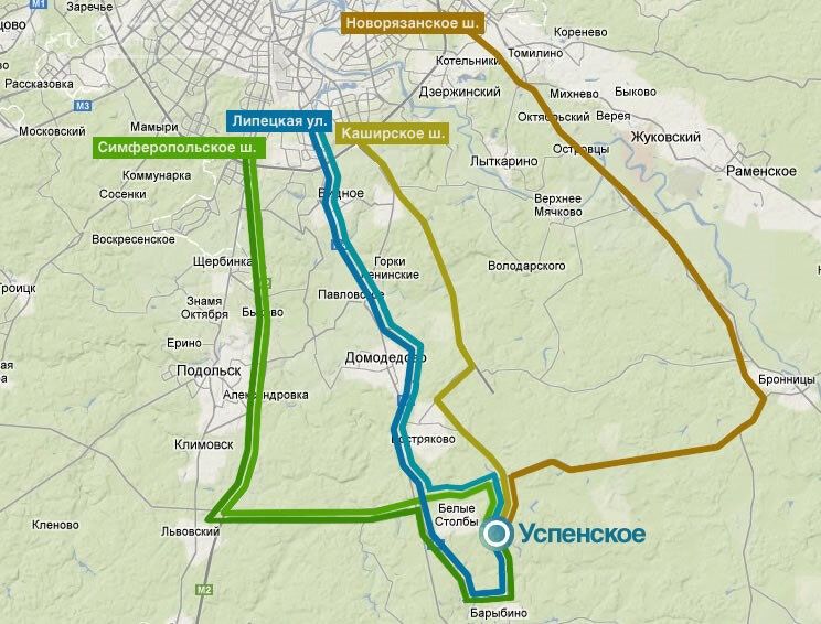 Нагатинская барыбино с изменениями расписание. Симферопольское шоссе на карте. Каширское и Симферопольское шоссе на карте. Успенское Московская область на карте. Улица Липецкая м4.