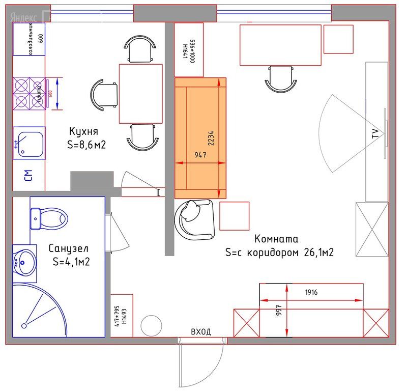 Аренда однокомнатной квартиры Москва, метро Отрадное, Отрадная улица 1, цена 39000 рублей, 2026 год объявление №1411118 на megabaz.ru Аренда однокомнатной квартиры Москва, метро Отрадное, Отрадная улица 1, цена 39000 рублей, 2026 год объявление №1411118 на megabaz.ru