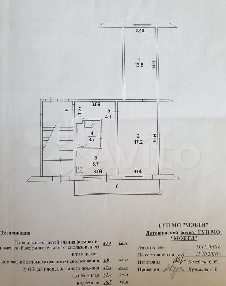 Продажа двухкомнатной квартиры поселок Кировский, цена 2600000 рублей, 2022 год объявление №637760 на megabaz.ru