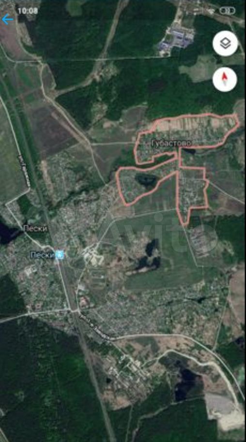 Пески коломенский район московской области карта