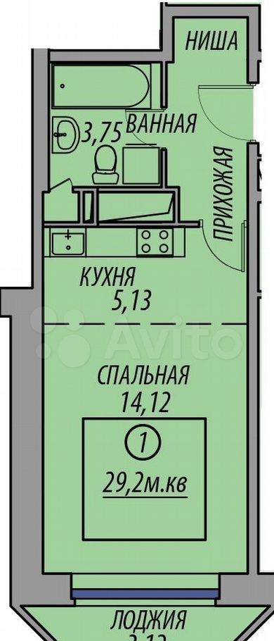 Продажа студии деревня Федурново, улица Авиарембаза 12, цена 3800000 рублей, 2023 год объявление №723267 на megabaz.ru