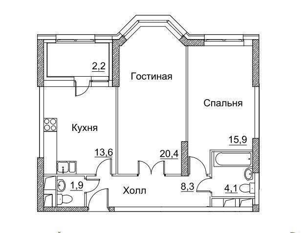 Схемы квартир в москве. План квартиры с эркером. Планировка квартиры с эркером. Планировка 2 комнатной квартиры с эркером. Двухкомнатная квартира с эркером.