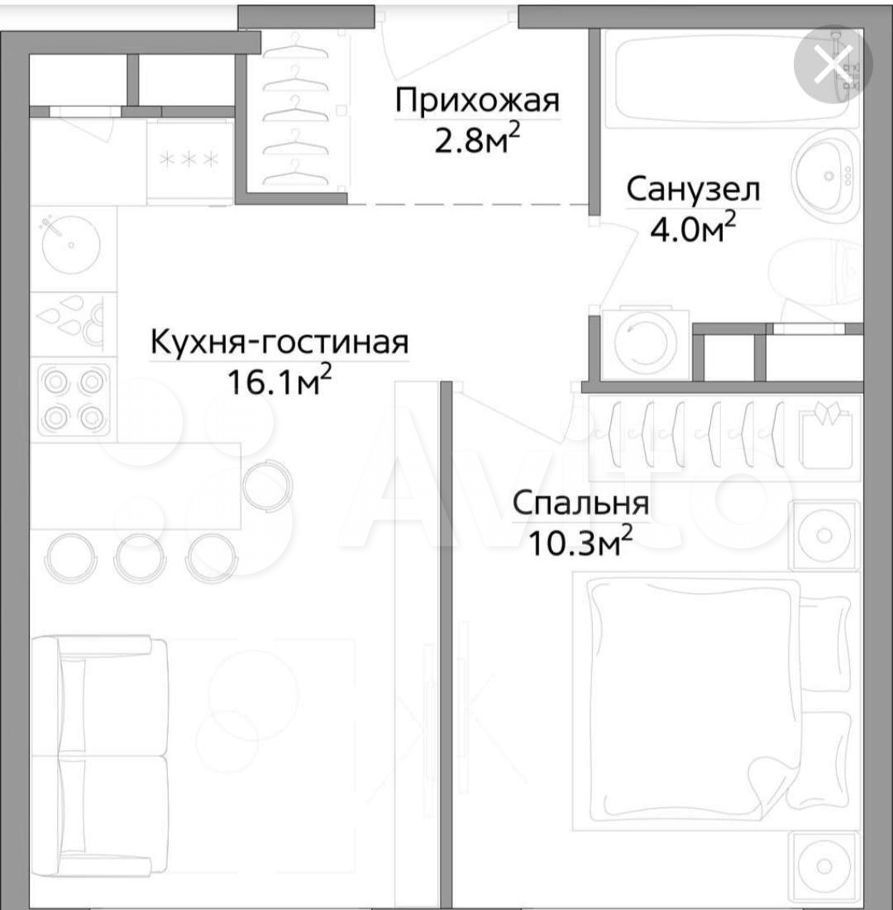 Аренда двухкомнатной квартиры деревня Сапроново, цена 29900 рублей, 2024 год объявление №1470588 на megabaz.ru