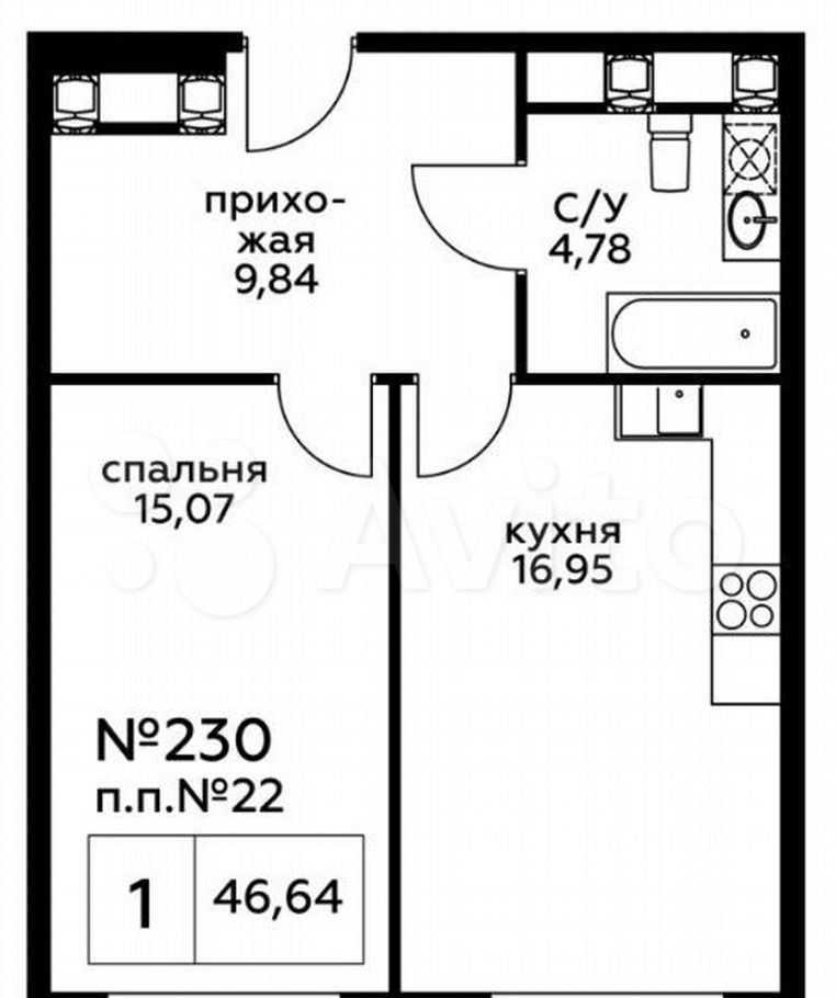 Продажа однокомнатной квартиры Москва, метро Пятницкое шоссе, цена 9050000 рублей, 2022 год объявление №716232 на megabaz.ru