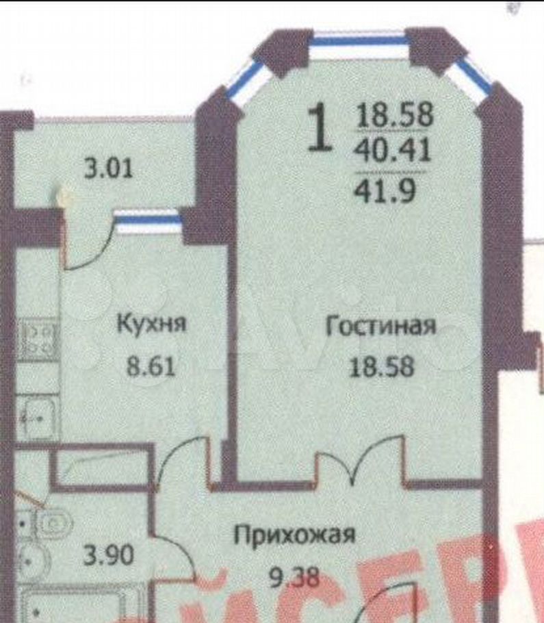 Продажа однокомнатной квартиры деревня Федурново, улица Авиарембаза 11, цена 4300000 рублей, 2022 год объявление №712804 на megabaz.ru
