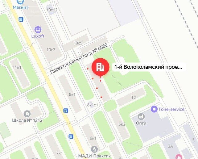 Волоколамский проезд метро