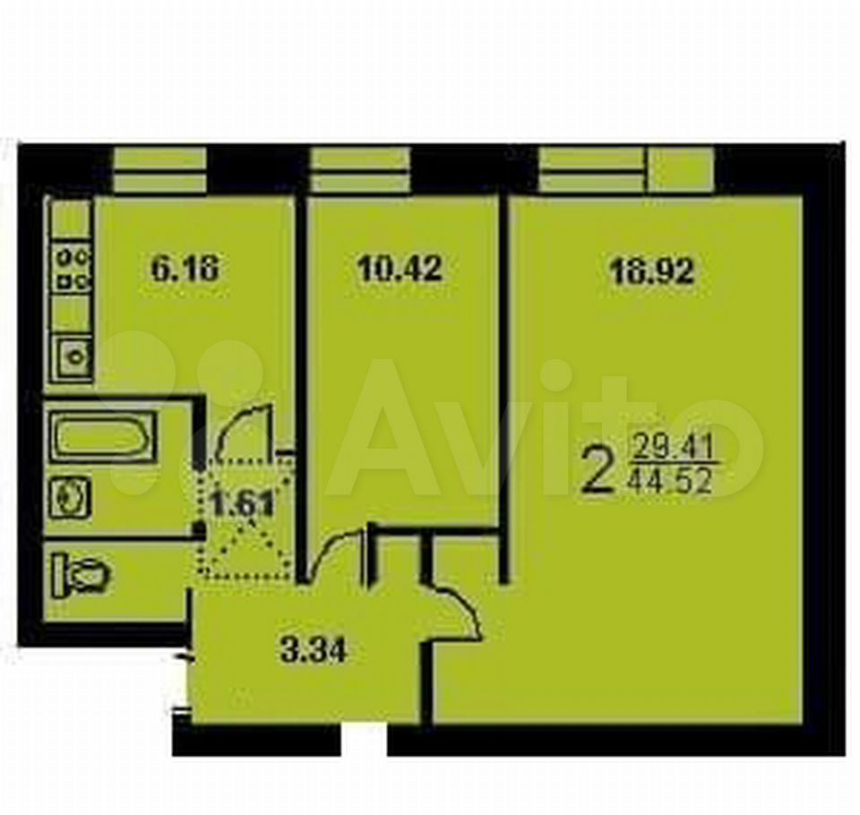 Планировки квартир 515 Продажа двухкомнатной квартиры Москва, метро Медведково, Холмогорская улица 6к1,