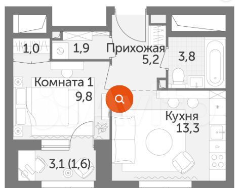 Продажа однокомнатной квартиры Москва, метро Ботанический сад, цена 24000000 рублей, 2023 год объявление №780679 на megabaz.ru