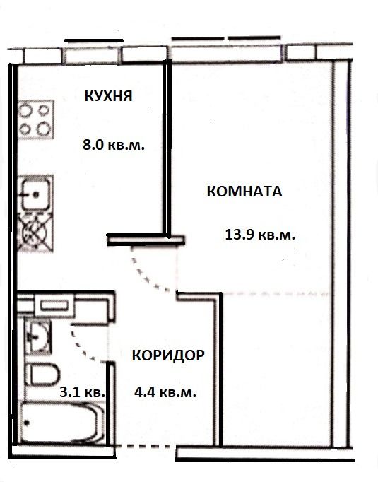 Продажа однокомнатной квартиры поселок Мещерино, цена 5200000 рублей, 2022 год объявление №725718 на megabaz.ru