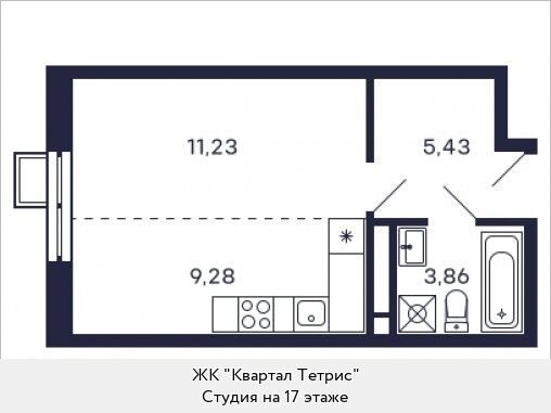 Продажа студии Красногорск, цена 7612112 рублей, 2022 год объявление №751211 на megabaz.ru