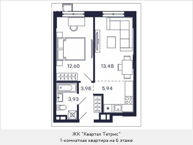 Продажа однокомнатной квартиры Красногорск, цена 7913886 рублей, 2022 год объявление №751576 на megabaz.ru