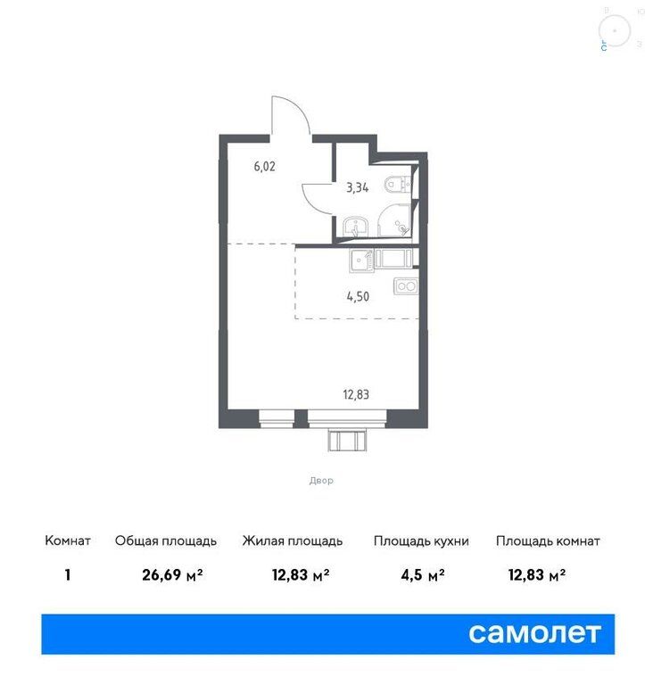 Продажа однокомнатной квартиры село Ям, цена 6453037 рублей, 2022 год объявление №763187 на megabaz.ru