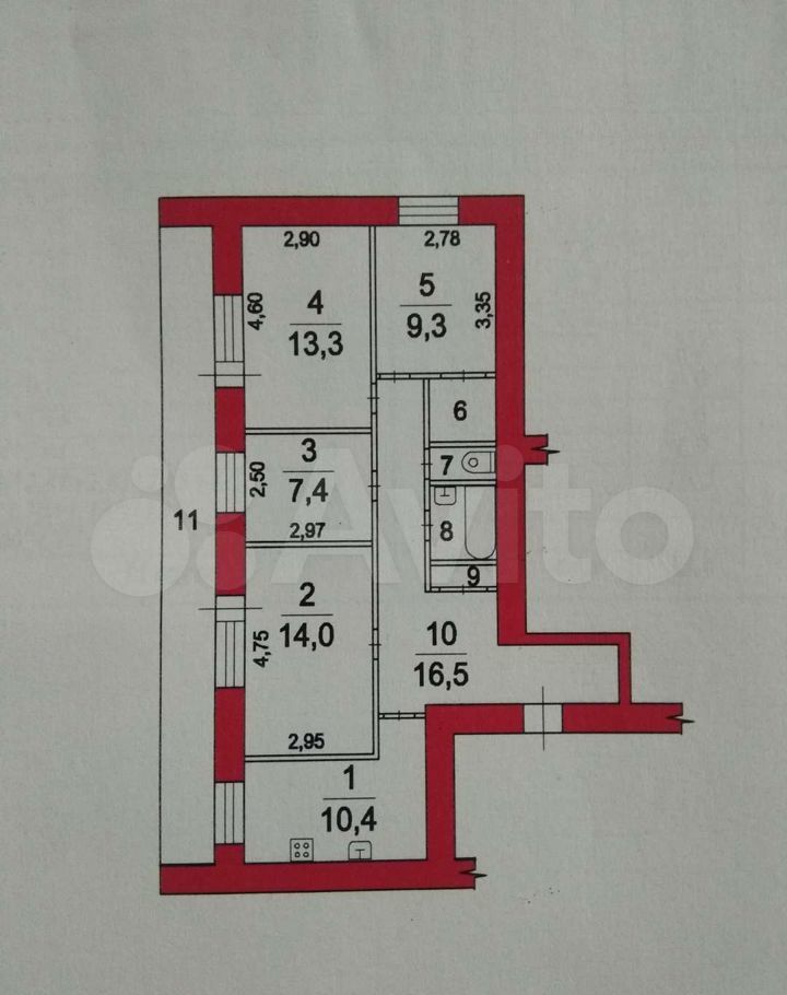 Продажа четырёхкомнатной квартиры Протвино, Лесной бульвар 15, цена 7500000 рублей, 2023 год объявление №785485 на megabaz.ru